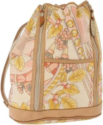 Loewe Pre-owned Backpacks, female, Beige, Size: ONE SIZE Pre-owned Canvas Backpack
