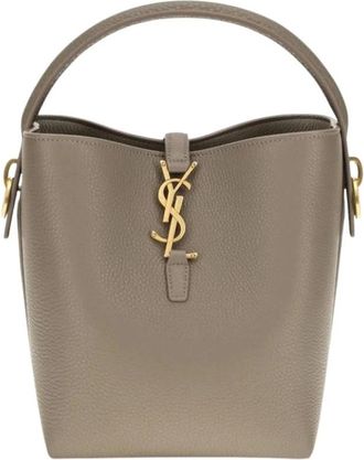 Saint Laurent Le Toronto Set Bucket Bag - Dames - Tassen - Beige - Maat: ONE Size Leer