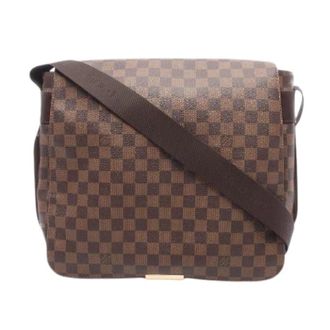 Louis Vuitton Pre-owned Bastille Damier Ebene Coated Canvas Shoulder Bag - Heren - Pre-owned - Bruin - Maat: ONE Size Leer