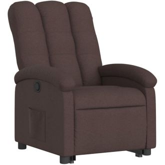 vidaXL Vidaxl - Sill&oacute;n Reclinable Elevable Tela Marr&oacute;n Oscuro