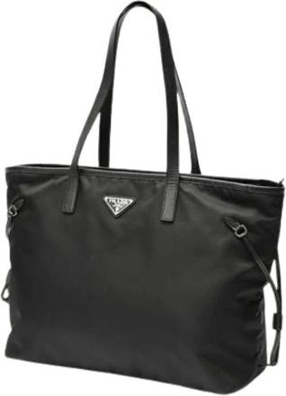Prada Pre-owned Vintage Tote Bag - Dames - Vintage Shopper - Zwart - ONE Size - Nylon - Vintage