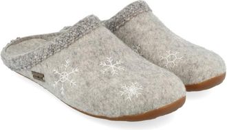 Haflinger Everest Snowflake Hausschuhe f&uuml;r Damen | grau