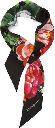 Dolce & Gabbana Flowers Silk Twill Scarf in Hn3Vw Fiori Pittorici F.ne at Nordstrom