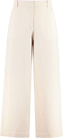 Max Mara Womens Nereo Wide Leg Trousers In Ecru