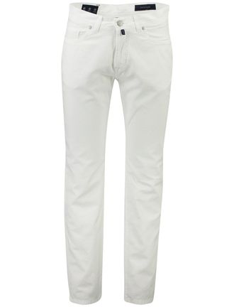 Pierre Cardin Lyon Tapered broek wit katoen normale fit