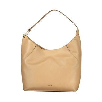 Furla Tassen, Dames, Beige, ONE Size, Leer, Lara Schoudertas