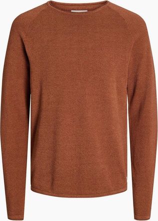 Jack & Jones Jack & Jones Mens Regular Fit Long Sleeve Crew Neck Sweater - Brown - Size: 40