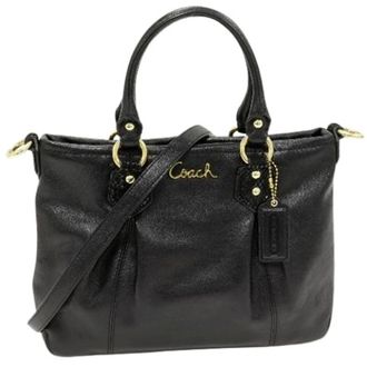Coach Pre-owned Cross Body Bags, female, Black, Size: ONE SIZE Pre-owned Ashley Calf 2way Bag