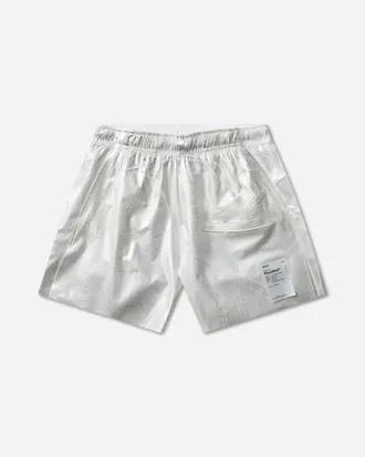 SATISFY Men s PeaceShell 5in Unlined Shorts Silver Foil