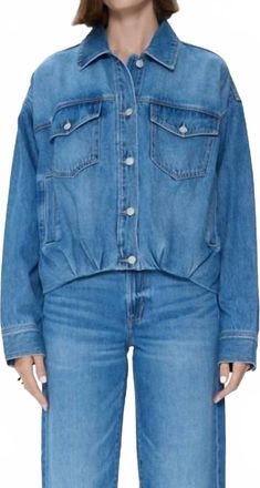 Pistola Denim Bibi Blousen Trucker Jacket In Heartfelt