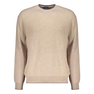 Paul & Shark Crew Neck Jumper - male - Paul & Shark - Cashmere Knitwear - Beige - 2XL - Knitwear