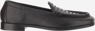 Bottega Veneta Mens Loafers Silenzio Leather Black Lambskin