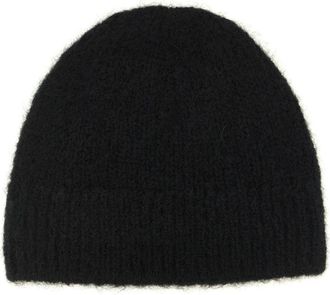 Dries Van Noten Moss Beanie - Heren - Hoeden - Zwart - ONE Size - Wol - Accessoires
