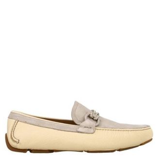 Ferragamo Gancini Ornament Loafers, Size 9 EE
