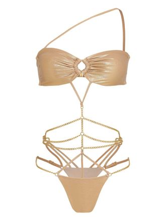 Amir Slama x Jade Picon metallic bikini - Goud