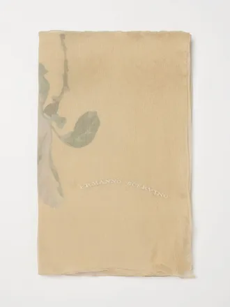 Ermanno Scervino Floral Print Silk Scarf