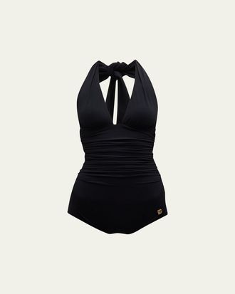 Dolce & Gabbana Halter One-Piece Swimsuit