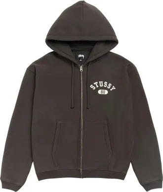 St&uuml;ssy Varsity Zip Hoodie Washed Black 118589-WABL
