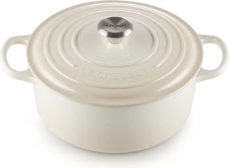 LE CREUSET Cocotte Redonda Le Creuset Evolution 26cm Hierro Fundido Merengue