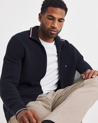 Tommy Hilfiger Zip Knit - Navy