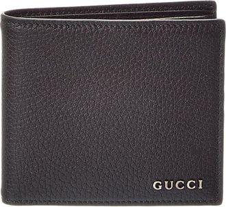 Gucci Interlocking G Gg Supreme Canvas & Leather Bifold Wallet