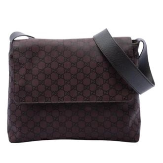 Gucci Pre-owned Cross Body Bags, female, Brown, Size: ONE SIZE Pre-owned Nylon Crossbody Bag