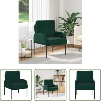 vidaXL Divano con cuscino - Divani con cuscino 55cm Verde Scuro Legno compensato
