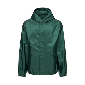 Moncler Light Jackets, male, Green, Size: XL Grandans Hooded Jacket