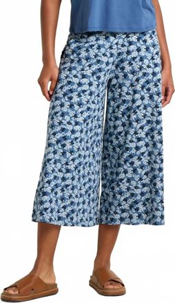 Toad & Co Chaka Culotte Pants In Pacific Blue Print