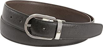 Montblanc MontBlanc Reversible Leather Belt Saffiano-printed Black/Brown, Cut-to-size