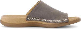 Gabor Grijze Dames Slide Sandaal - Dames - Sandalen - Grijs - 40 EU - Schoenen