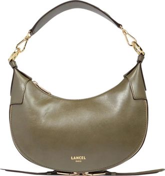 Lancel Origami Hobo S - Dames - Tassen - Groen - Maat: ONE Size Zijde