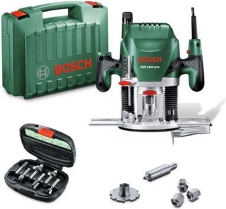 Bosch Hobby pof 1400 ace Fresatrice verticale 1400 w con set frese 6 Pz