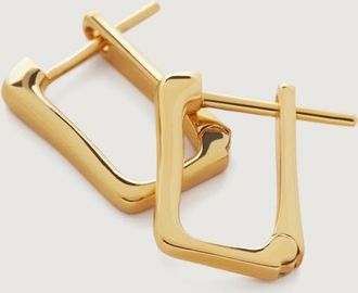 Monica Vinader Gold Alta Huggie Earrings