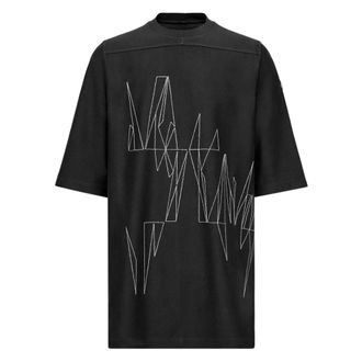 Moncler T-Shirts, male, Black, Size: S Jumbo T-Shirt