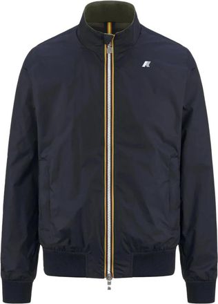 K-Way Double Arsene Plus Jacket - Heren - Zomerjassen - Blauw - S - Nylon - Jassen