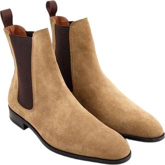 Anthony Veer Ashford Chelsea Boot in Sahara Dune Beige Suede at Nordstrom, Size 11.5