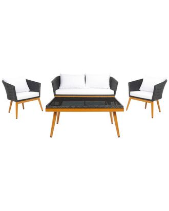 Safavieh Malsor 4Pc Outdoor Living Set