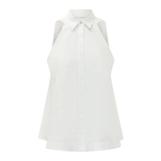 HUGO BOSS Dames, Tops, Wit, Maat: XS Katoen