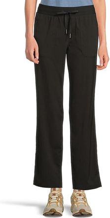 L.L.Bean Vista Camp Pants Straight Leg Womens Outerwear Classic Black : MD 31, Nylon/Spandex
