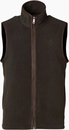 Holland Cooper Mens HOLLAND COOPER COUNTRY FLEECE GILET KHAKI - Green - Size: 38