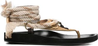 Isabel Marant Isabel Marant, Flat Sandals, female, Black, Size: 10 US Shoes Isabel Marant