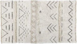 Lorena Canals Alfombra lavable de lana gris 80x140