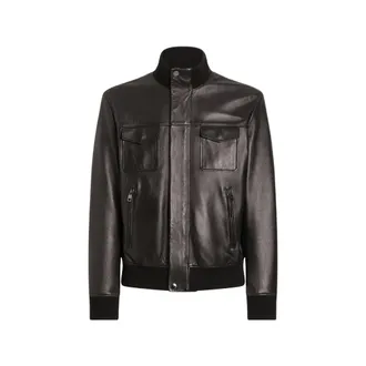 Dolce & Gabbana Lambskin Bomber Jacket