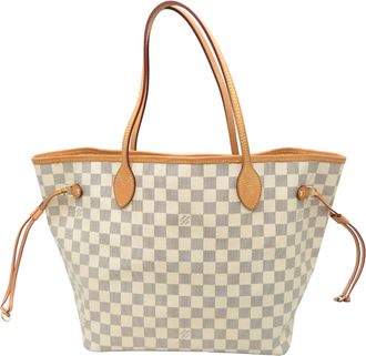 Louis Vuitton White Damier Canvas Tote Bag (Pre-Owned)