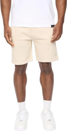 Crosshatch Heren Bardon Casual Shorts (Licht Steen)