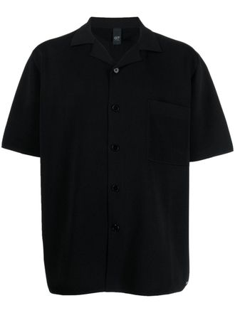 AlphaTauri patch-pocket button-up shirt - men - Polyester/Polyamide - M - Black