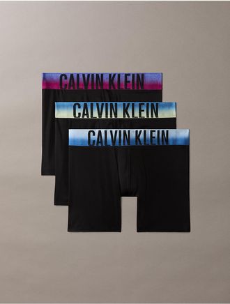 Calvin Klein Mens Intense Power 3-Pack Boxer Brief - Black - XL