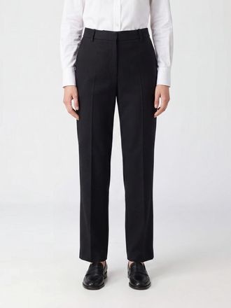 Stella McCartney Pantaloni skinny a vita alta in raso con chiusura a scomparsa