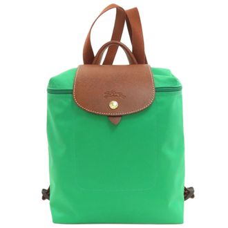 Longchamp Green Nylon Backpack (Pre-Owned)